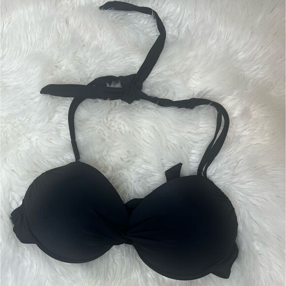 NWOT California Waves BLACK Juniors' Underwire Push-up Bikini Swim Top - Picture 5 of 9